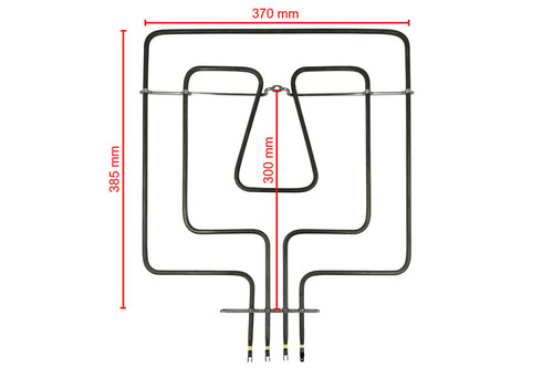 Горен нагревател за фурна Bosch, Siemens 2700W (1400+1300W) 230V