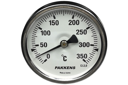 Професионален термометър  Ф63mm 0-350 °C с резба 1/2
