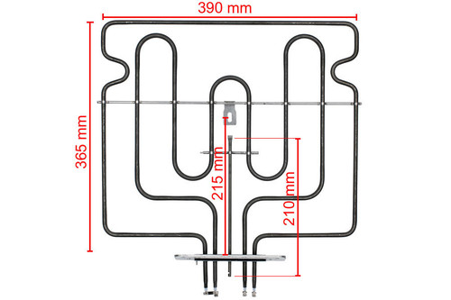 Горен нагревател за фурна Miele 2900W 230V