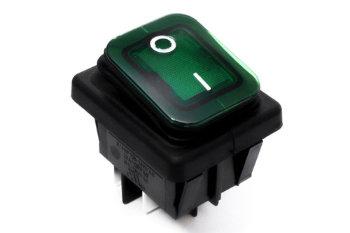 Ключ светещ влагозащитен зелен 16A IP65