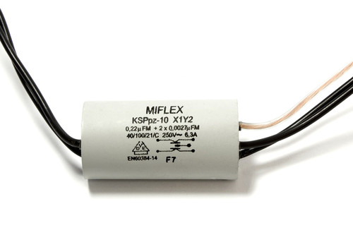 Кондензатор RLC филтър  0,22 μF+2X0,0027 μF