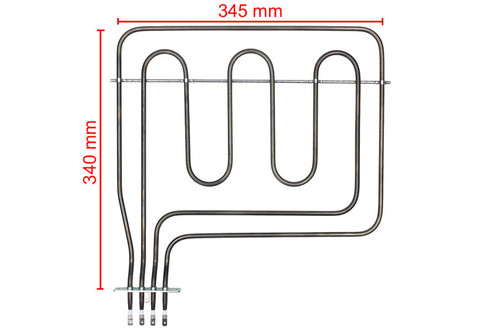 Горен нагревател за фурна Bosch 2500W (900+1600) 230V