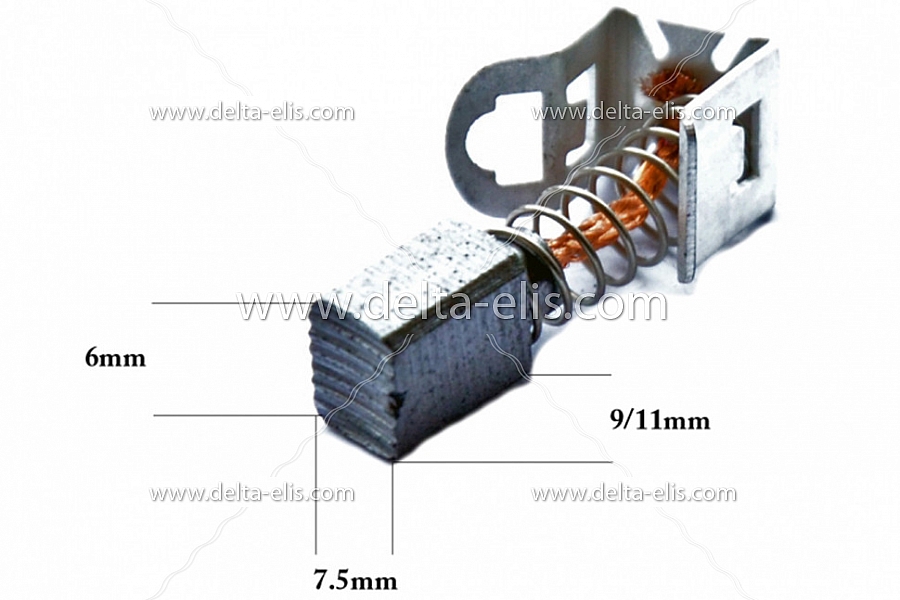 Графитни четки за винтоверт 6x7.5x11/9 BOSCH Original. BOSCH, БОШ ...